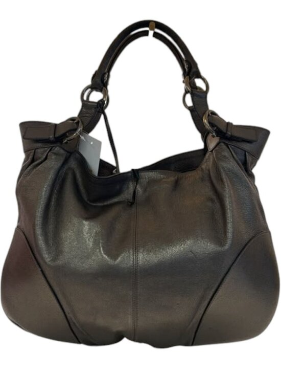 Salvatore Ferragamo Handbags - 495160CR C1 Salvatore Ferragamo Hand Bag Silver Leather